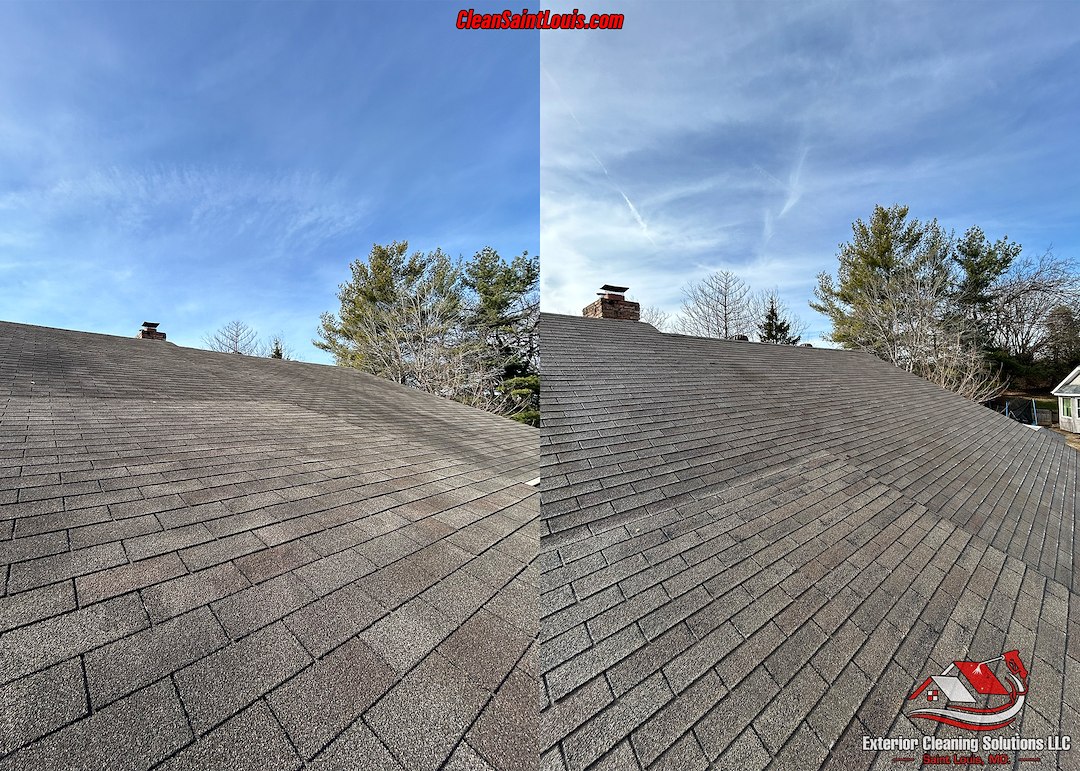 Softwash Roof Cleaning in Des Peres, MO – Restoring Curb Appeal & Protecting Your Roof